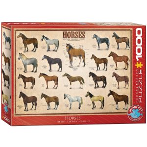 Puzzle Eurographics Caballos de 1000 piezas