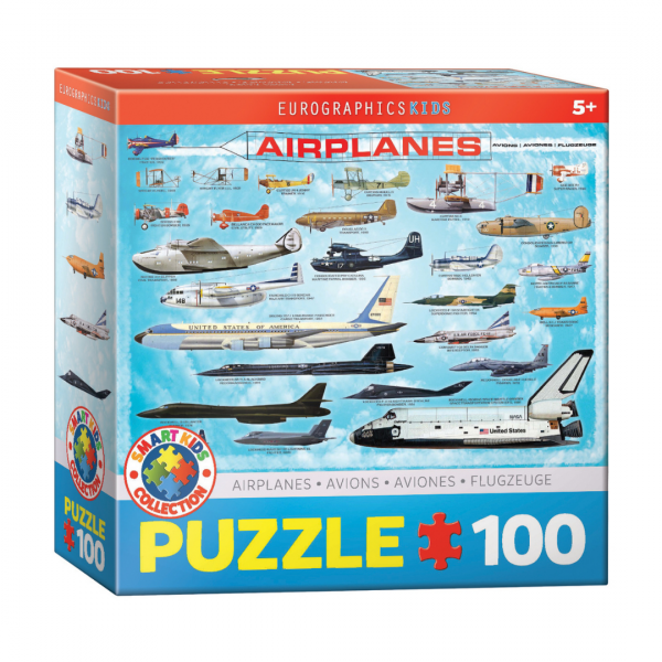Puzzle niños Eurographics Aviones de 100 piezas
