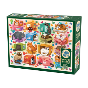 Puzzle Cobble Hill Cats vs Puzzles | 1000 Piezas